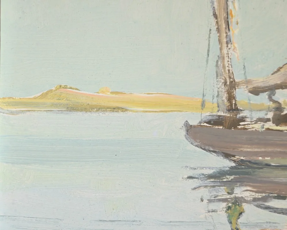 OIL ON HARDBOARD signed by Georges LHERMITTE