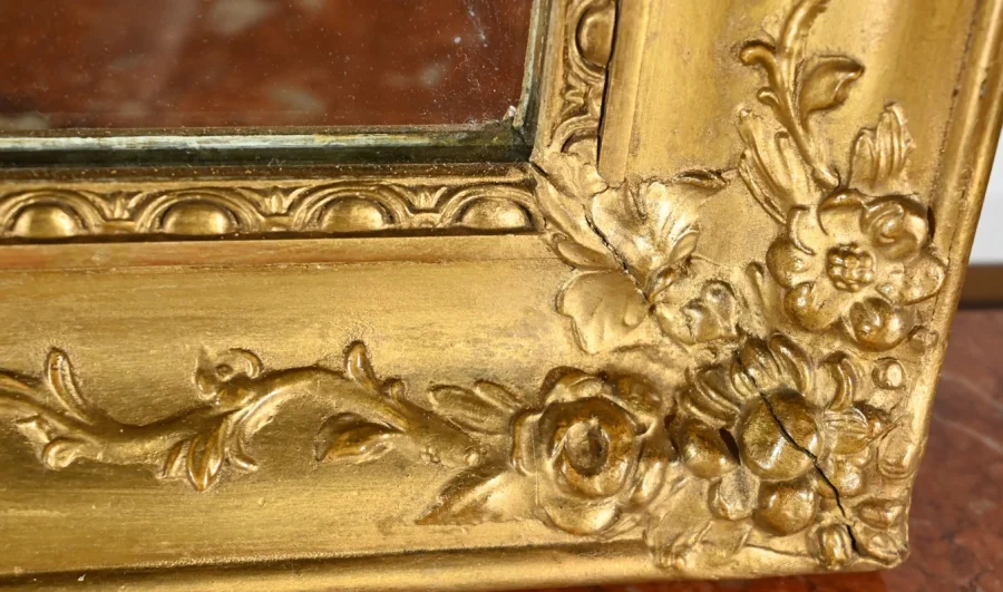 FRENCH RESTAURATION PERIOD TRUMEAU MIRROR