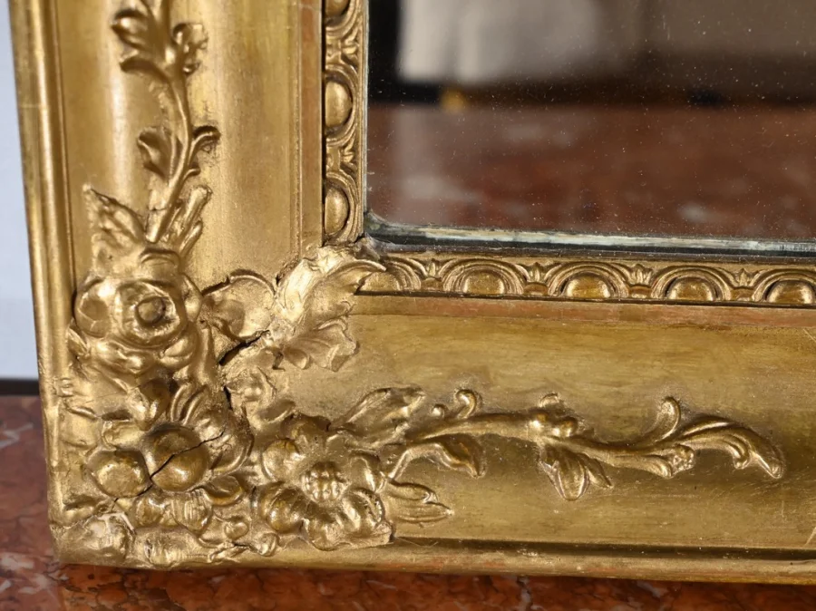 FRENCH RESTAURATION PERIOD TRUMEAU MIRROR