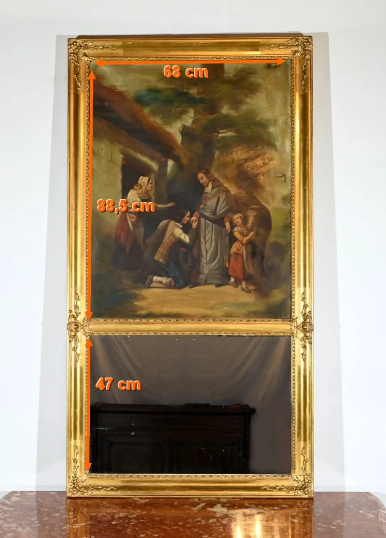 ESPEJO TRUMEAU DEL PERIODO DE RESTAURACIÓN FRANCESA