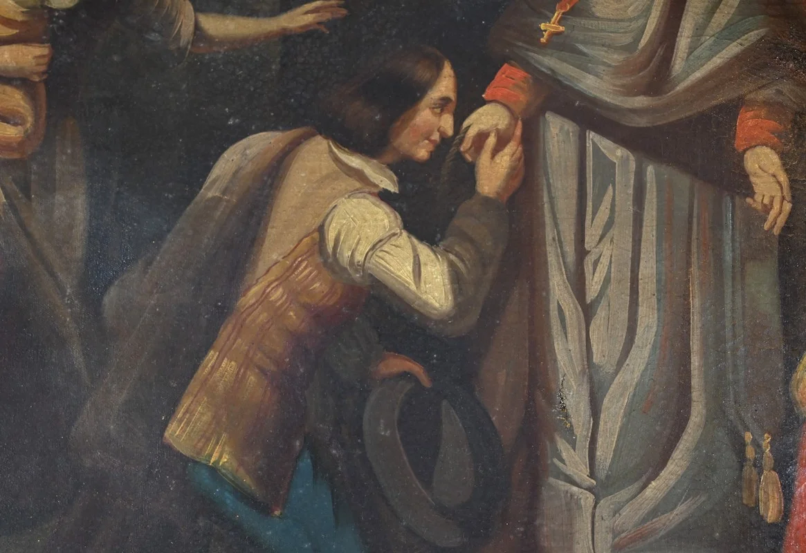 ESPEJO TRUMEAU DEL PERIODO DE RESTAURACIÓN FRANCESA