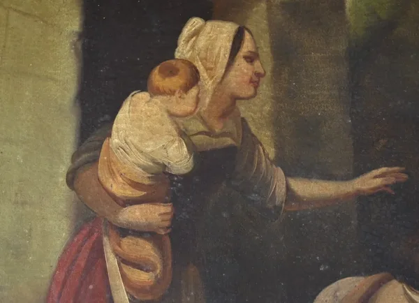 Miroir Trumeau en Bois Doré, époque Restauration – Début XIXe