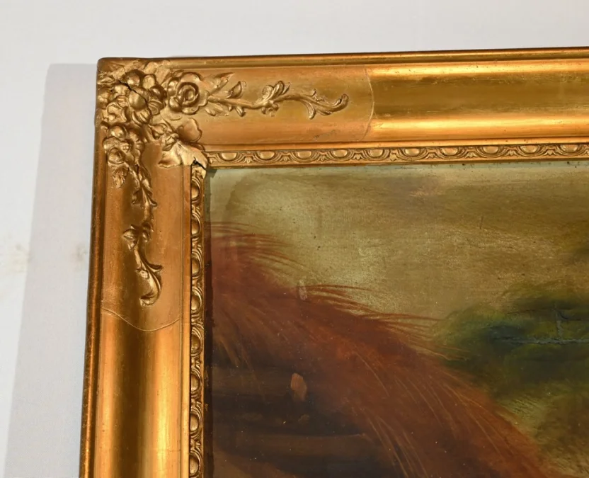 FRENCH RESTAURATION PERIOD TRUMEAU MIRROR