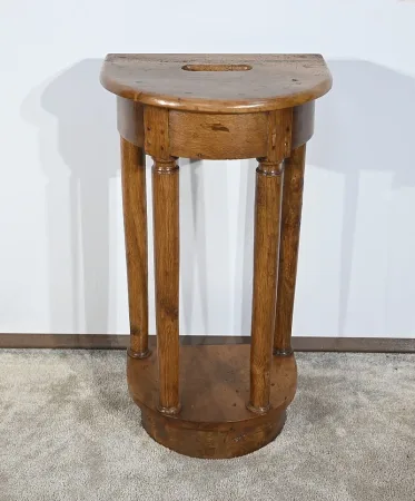 Sellette forme Console en  Noyer - Fin XIXe