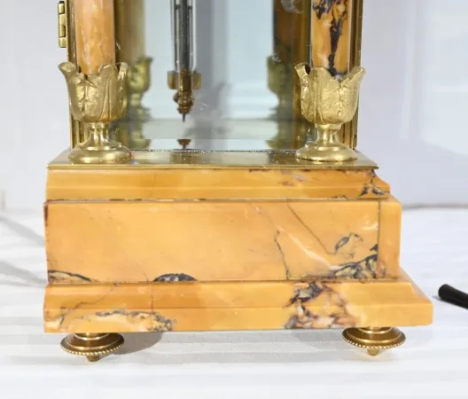 Importante Garniture de Cheminée en Marbre et Bronze, style Empire – 2ème Partie XIXe