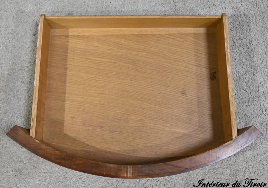 Table Demi-Lune en Noyer, style Louis XVI – Fin XIXe