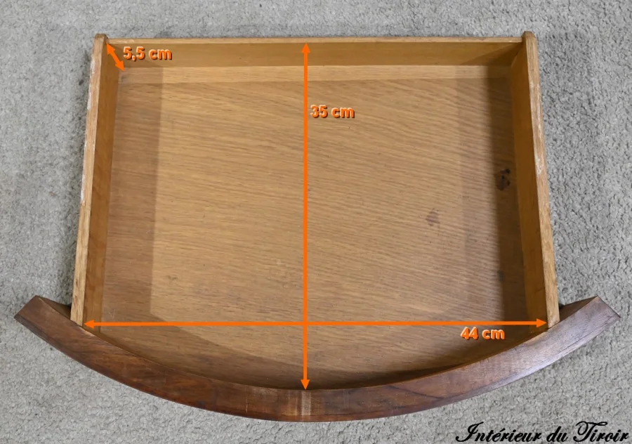Table Demi-Lune en Noyer, style Louis XVI – Fin XIXe