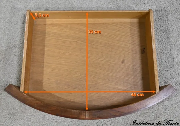 Table Demi-Lune en Noyer, style Louis XVI – Fin XIXe