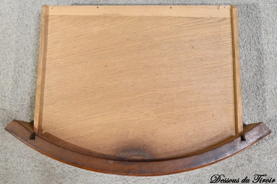 Table Demi-Lune en Noyer, style Louis XVI – Fin XIXe