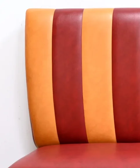 Paire de Banquette de Bistrot en Simili Cuir – 1970