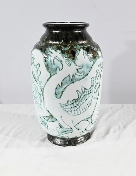 Vase « Les Pélicans », signé L. Alaurent – 1950