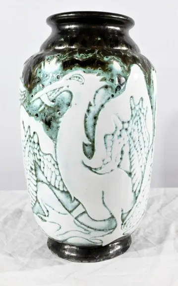 Vase « Les Pélicans », signé L. Alaurent – 1950