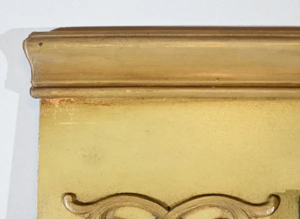 Miroir Trumeau en Bois Laqué, signé A.Thomaray, style Louis XVI – XXe