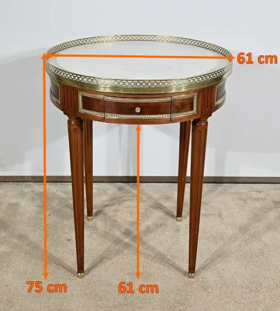 Table Bouillotte en Acajou, style Louis XVI – Milieu XIXe