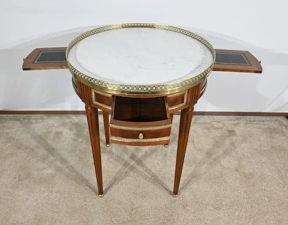 Table Bouillotte en Acajou, style Louis XVI – Milieu XIXe