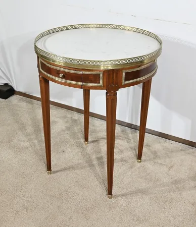 Table Bouillotte en Acajou, style Louis XVI – Milieu XIXe