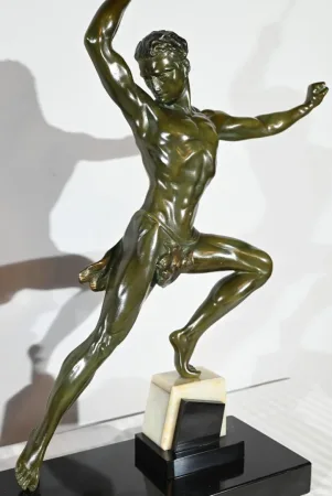 BRONZE GROUP signed J. de RONCOURT