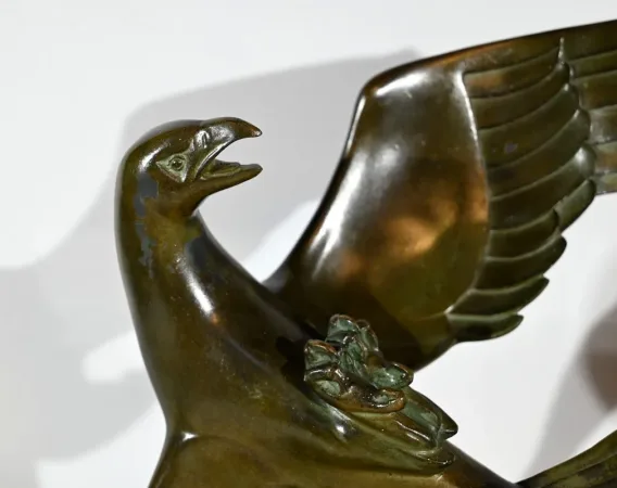 BRONZE GROUP signed J. de RONCOURT