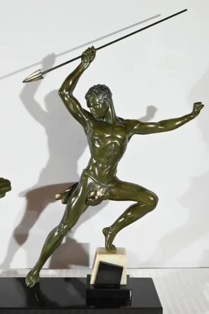BRONZE GROUP signed J. de RONCOURT