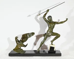 BRONZE GROUP signed J. de RONCOURT