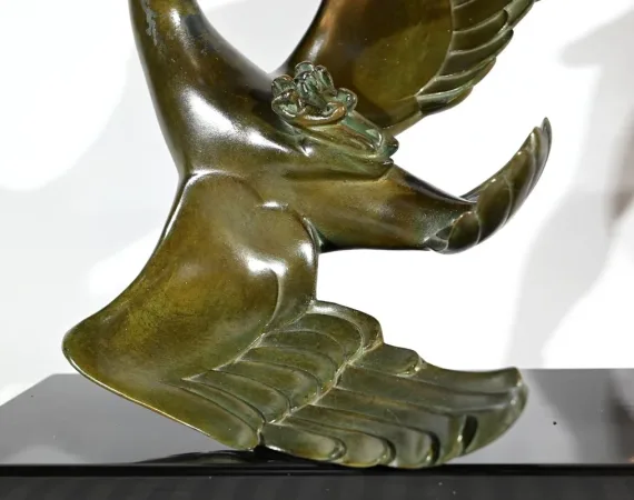 BRONZE GROUP signed J. de RONCOURT
