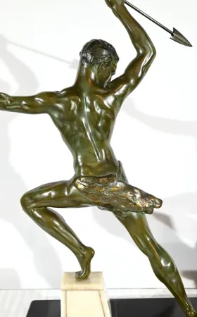 BRONZE GROUP signed J. de RONCOURT
