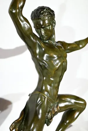 BRONZE GROUP signed J. de RONCOURT