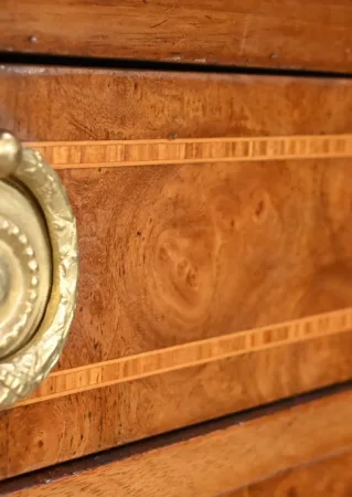 Buffet en Loupe de Thuya et Acajou, style Louis XVI – 2ème partie XIXe