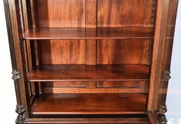 Petit Bureau Vitrine en Palissandre, époque Napoléon III - Milieu XIXe
