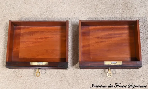 Petit Bureau Vitrine en Palissandre, époque Napoléon III - Milieu XIXe