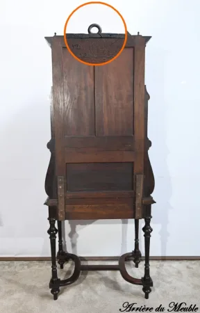 Petit Bureau Vitrine en Palissandre, époque Napoléon III - Milieu XIXe