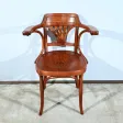 Fauteuil de Bureau en Hêtre, estampillé J&J Kohn – Début XXe