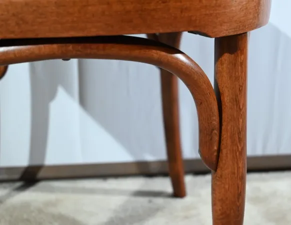 Fauteuil de Bureau en Hêtre, estampillé J&J Kohn – Début XXe