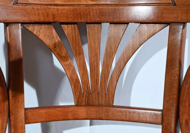 Fauteuil de Bureau en Hêtre, estampillé J&J Kohn – Début XXe