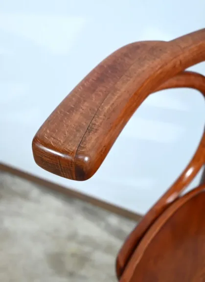 Fauteuil de Bureau en Hêtre, estampillé J&J Kohn – Début XXe