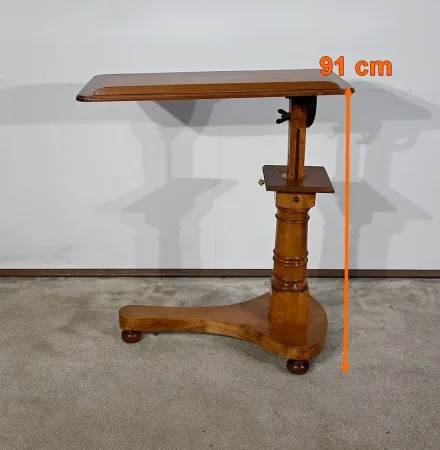 Table de malade ou Lutrin en Acajou Blond massif – Milieu XIXe