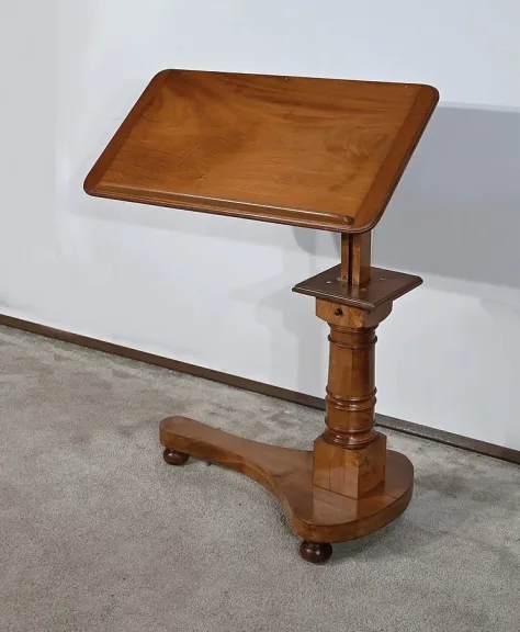 Table de malade ou Lutrin en Acajou Blond massif – Milieu XIXe