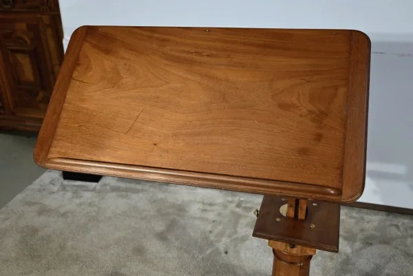 Table de malade ou Lutrin en Acajou Blond massif – Milieu XIXe