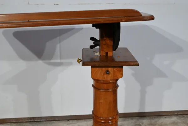 Table de malade ou Lutrin en Acajou Blond massif – Milieu XIXe