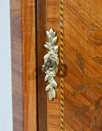 Petite Vitrine en Bois de Rose, style Transition Louis XV / Louis XVI – Début XXe