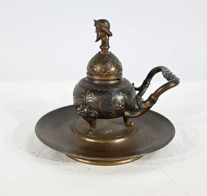 Encrier à l'Étrusque en Bronze par F. Barbedienne - 2ème partie XIXe
