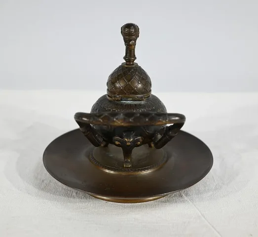 Encrier à l'Étrusque en Bronze par F. Barbedienne - 2ème partie XIXe