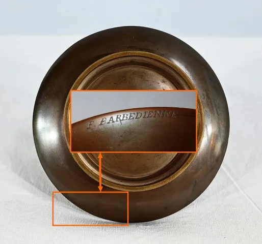 Encrier à l'Étrusque en Bronze par F. Barbedienne - 2ème partie XIXe