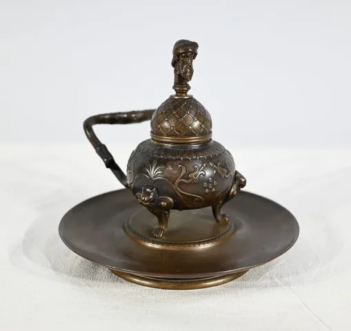 Encrier à l'Étrusque en Bronze par F. Barbedienne - 2ème partie XIXe