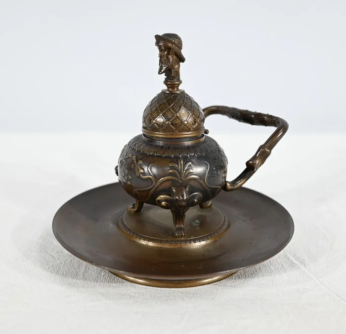 Encrier à l'Étrusque en Bronze par F. Barbedienne - 2ème partie XIXe