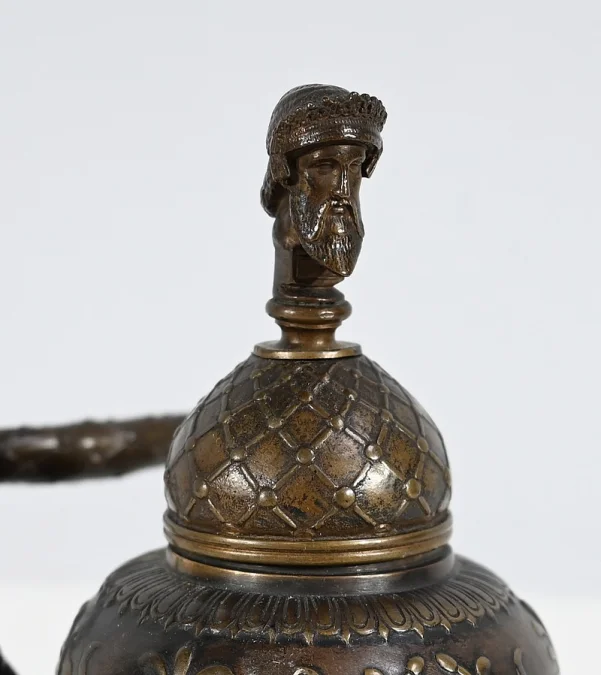 Encrier à l'Étrusque en Bronze par F. Barbedienne - 2ème partie XIXe