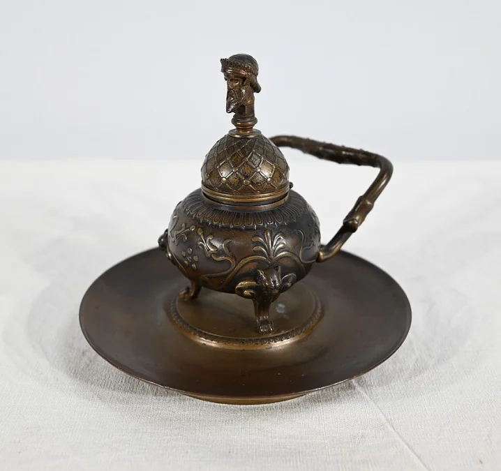 Encrier à l'Étrusque en Bronze par F. Barbedienne - 2ème partie XIXe