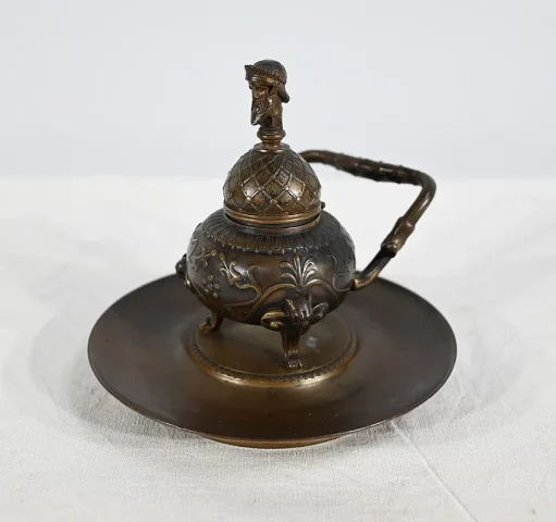 Encrier à l'Étrusque en Bronze par F. Barbedienne - 2ème partie XIXe