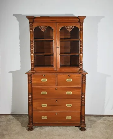 Commode Vitrine en Teck – Fin XIXe