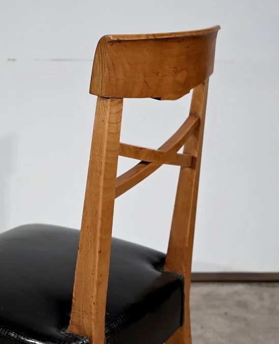 Suite de 6 Chaises en Merisier massif, Art Déco – 1940